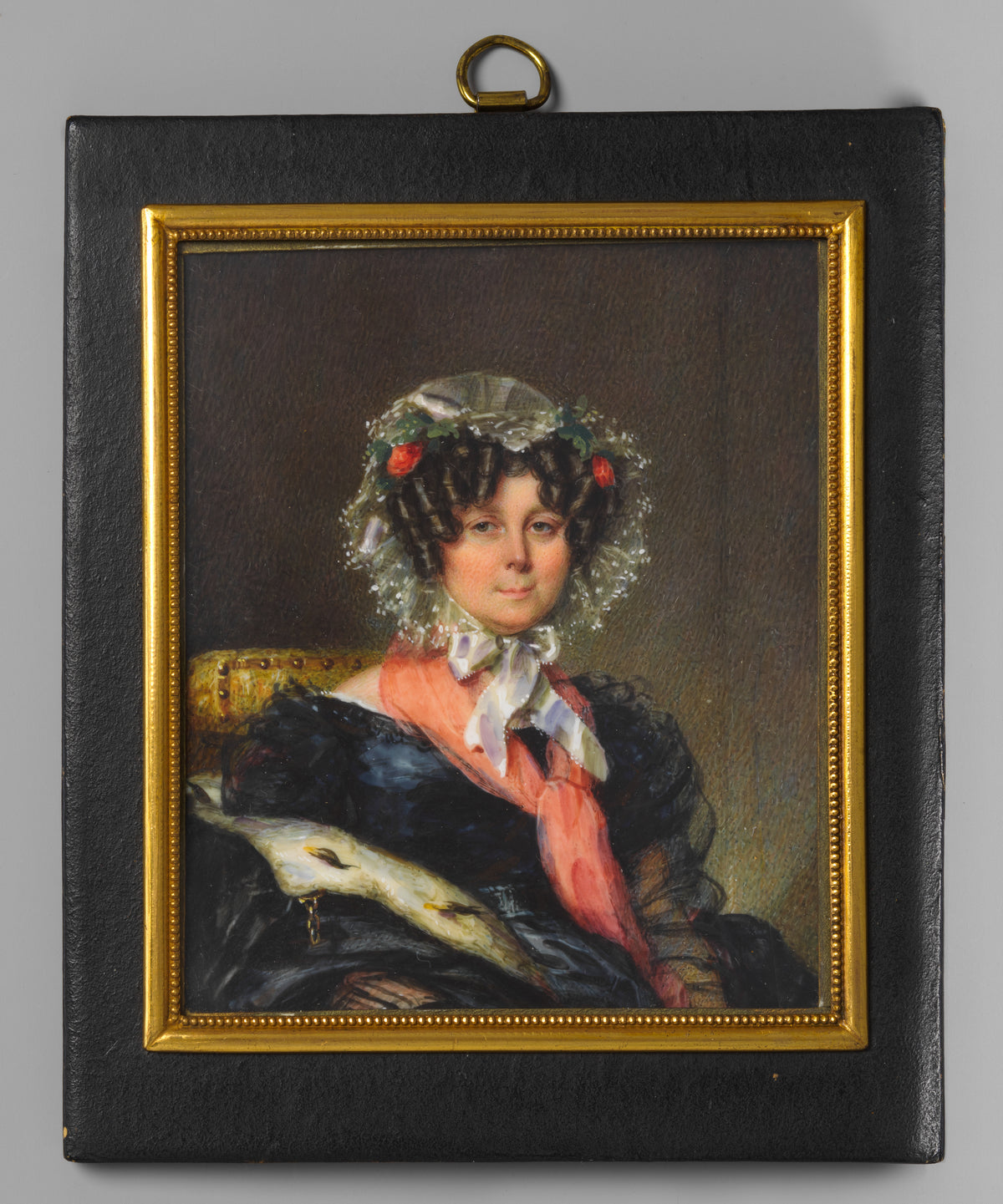 Portrait of a Woman by François-Théodore Rochard - Classic Art canvas print