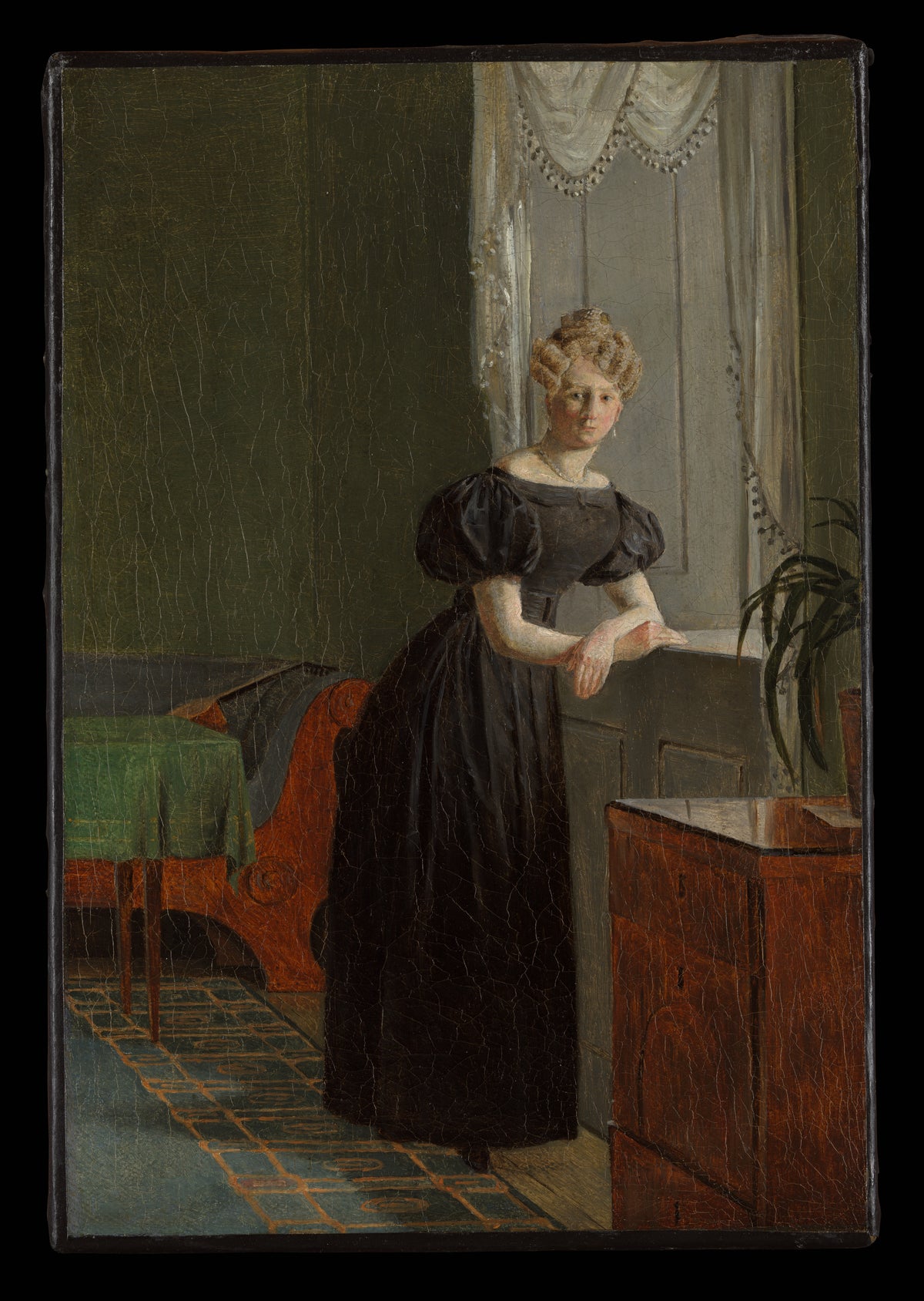 Sophie Kbke later Sophie Krohn, 18071853, the Artist's Sister, in the Hall at Kastellet by Christen Købke - Oil Painting canvas print