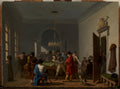 The Billiard Room by Nicolas Antoine Taunay - Classic Art canvas print