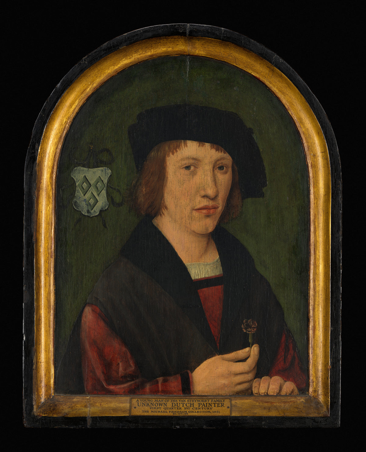 Portrait of a Young Man of the Van Steynoert Family by Netherlandish Painter - Classic Art canvas print