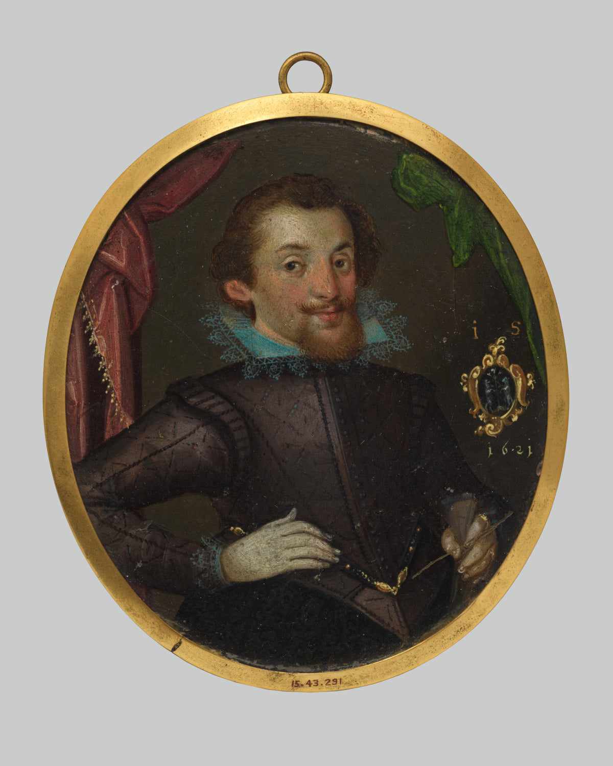 Portrait of a Man by Monogrammist IS - Classic Art canvas print