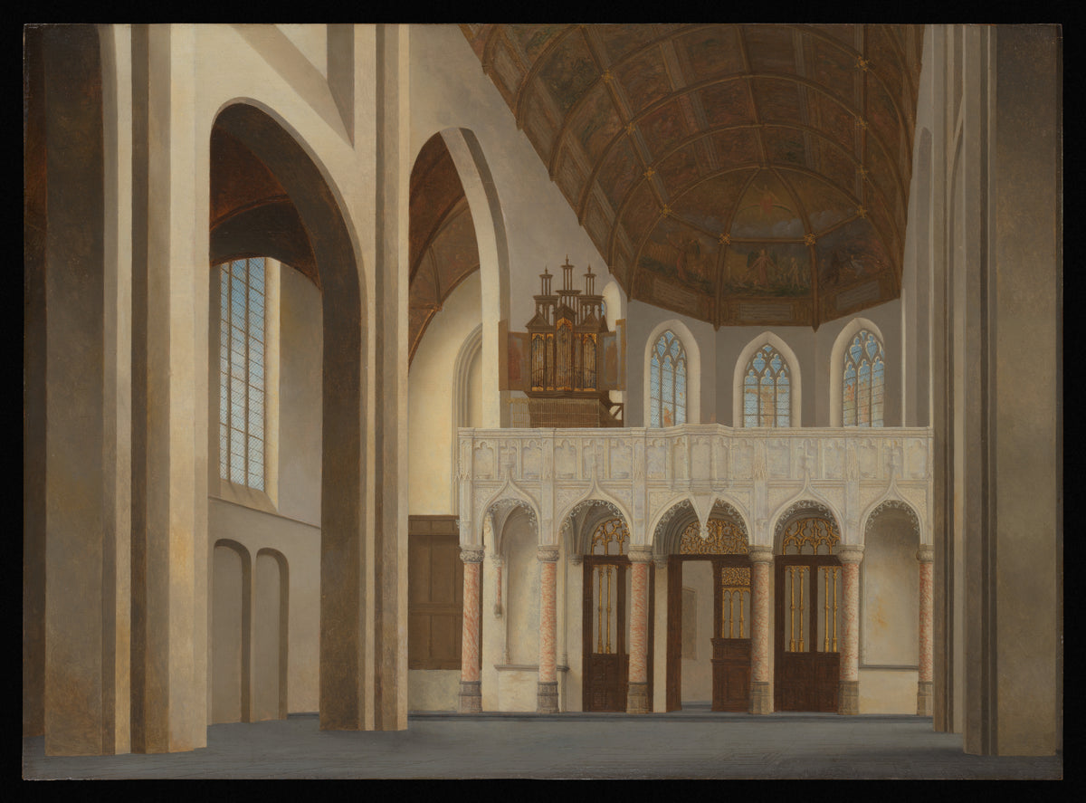 Interior of the Sint-Pieterskerk, 's-Hertogenbosch by Pieter Jansz. Saenredam - Classic Art canvas print