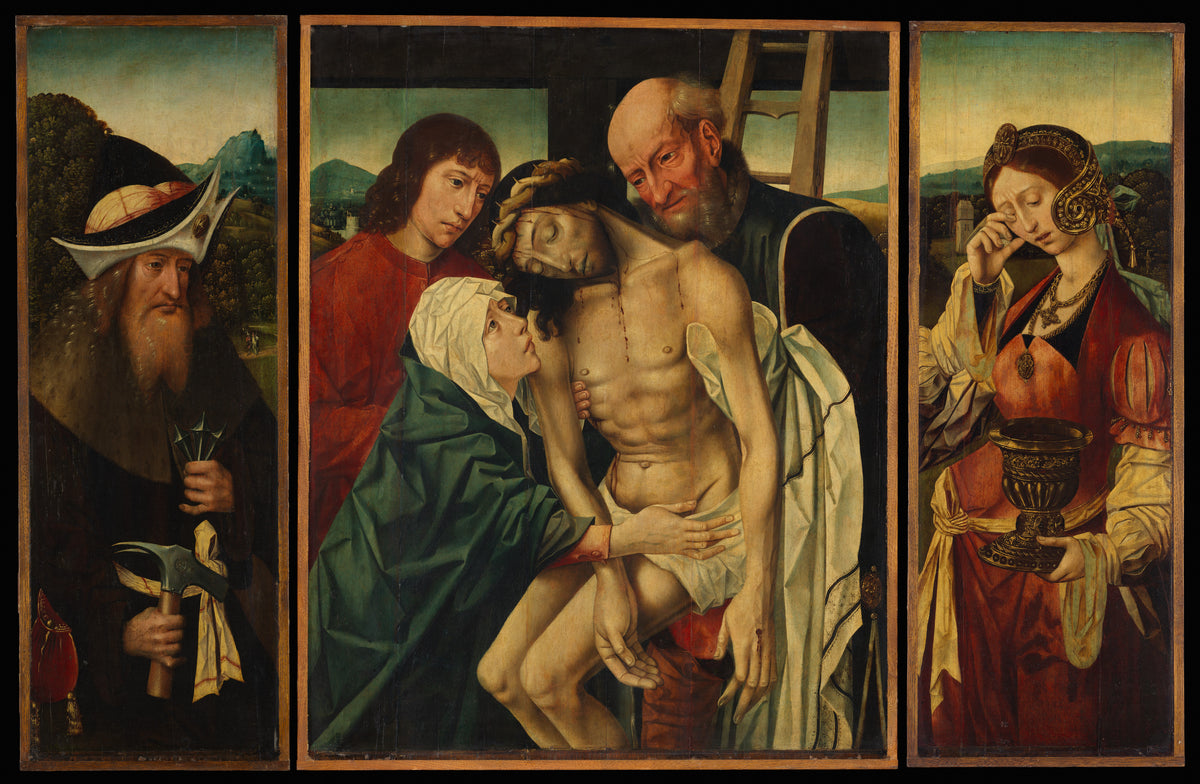 The Descent from the Cross by Master of the Holy Blood - Classic Art canvas print