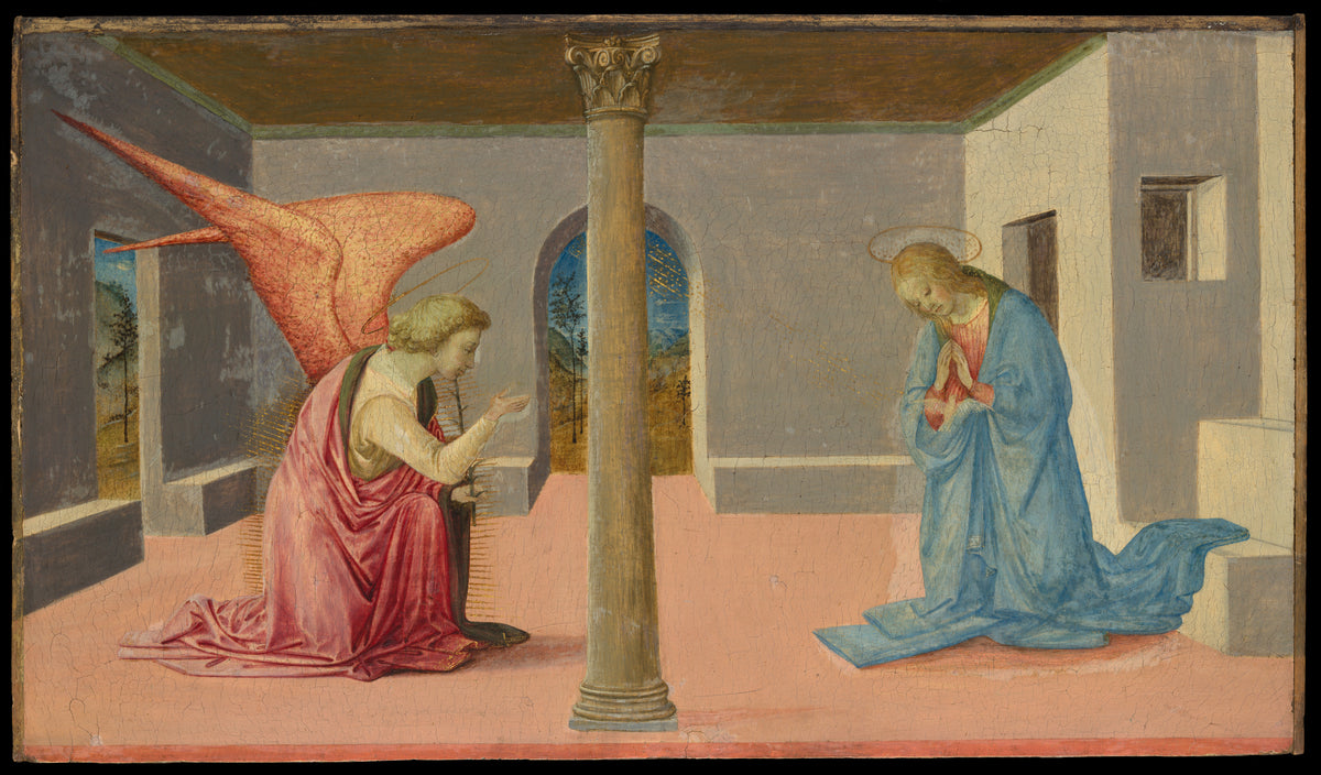The Annunciation by Fra Filippo Lippi - Tempera canvas print