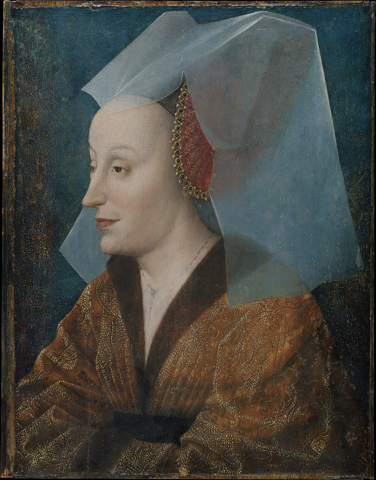 Portrait of a Noblewoman, Probably Isabella of Portugal 13971472 by Netherlandish Painter - Classic Art canvas print