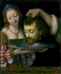 Salome with the Head of Saint John the Baptist by Andrea Solario - Classic Art canvas print