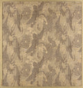 Textile fragment with repeating pattern of cranes and chrysanthemums by  - Classic Art canvas print