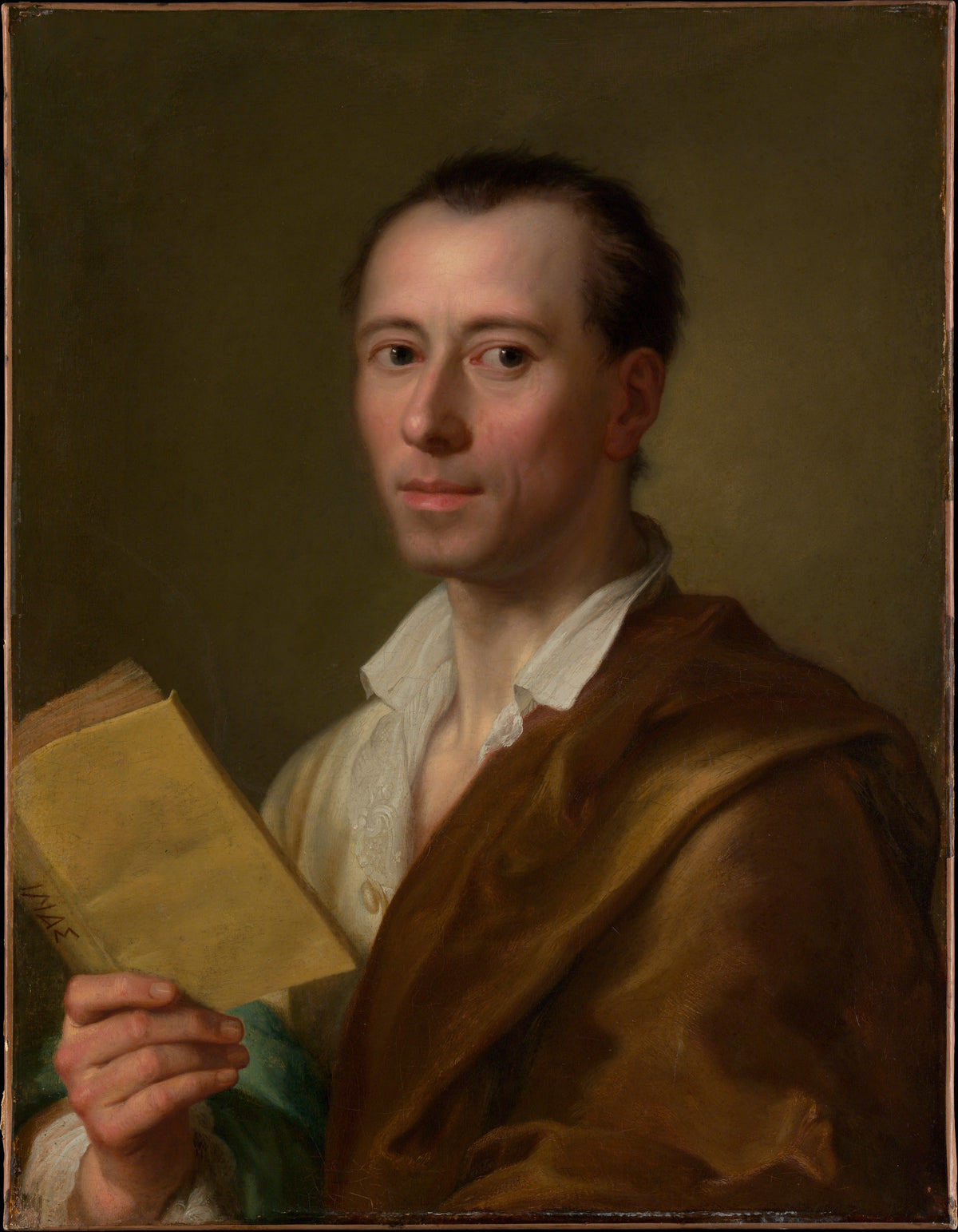 Johann Joachim Winckelmann 17171768 by Anton Raphael Mengs - Renaissance canvas print
