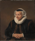 Portrait of an Old Woman by Jacob Backer - Classic Art canvas print