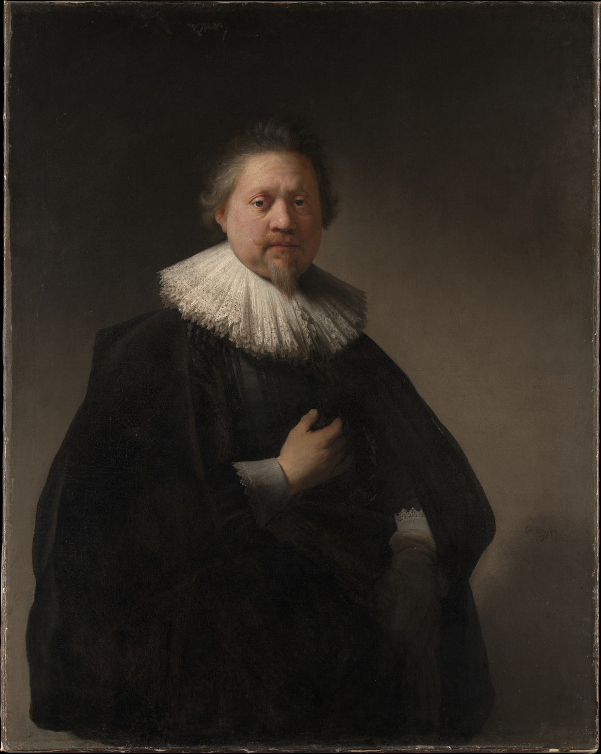 Portrait of a Man, probably a Member of the Van Beresteyn Family by Rembrandt (Rembrandt van Rijn) - Baroque canvas print