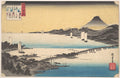 Sunset at Seta by Utagawa Hiroshige - Ukiyo-e canvas print