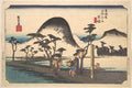Hiratsuka, Nawate Do by Utagawa Hiroshige - Ukiyo-e canvas print