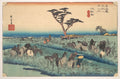 Chiriu, Station No. 40 by Utagawa Hiroshige - Ukiyo-e canvas print