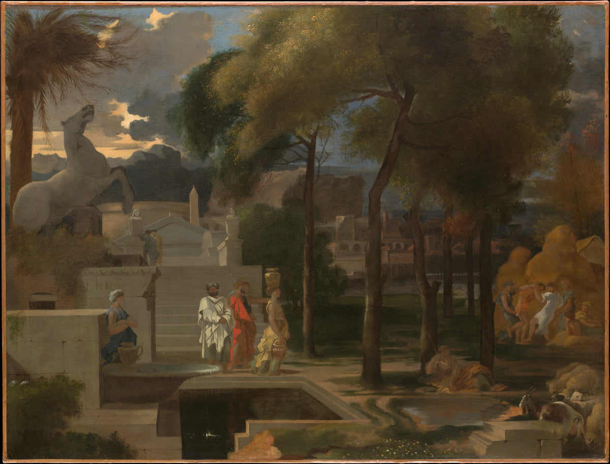 A Classical Landscape by Sébastien Bourdon - Oil Painting canvas print