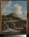 Mountain Torrent by Jacob van Ruisdael - Oil Painting canvas print