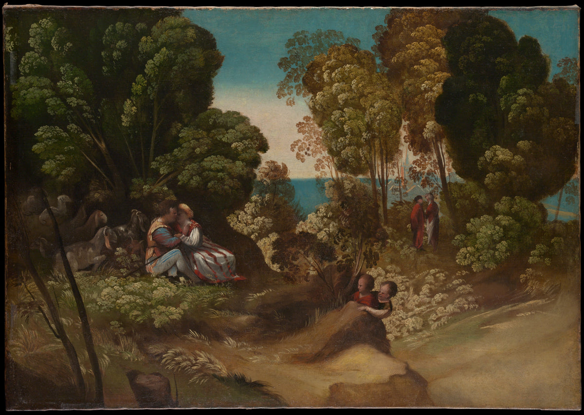 The Three Ages of Humans by Dosso Dossi (Giovanni de Lutero) - Oil Painting canvas print