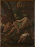 Midas Washing at the Source of the Pactolus by Nicolas Poussin - Oil Painting canvas print