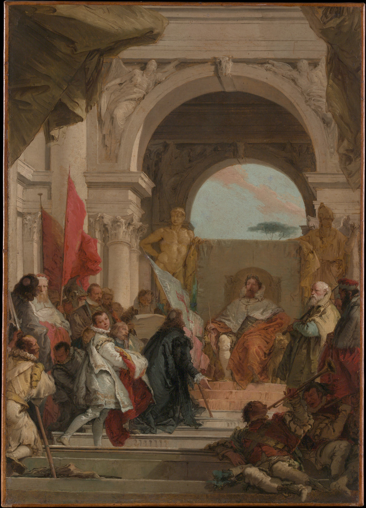 The Investiture of Bishop Harold as Duke of Franconia by Giovanni Battista Tiepolo - Oil Painting canvas print