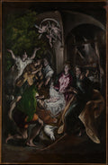 The Adoration of the Shepherds by El Greco (Domenikos Theotokopoulos) - Oil Painting canvas print
