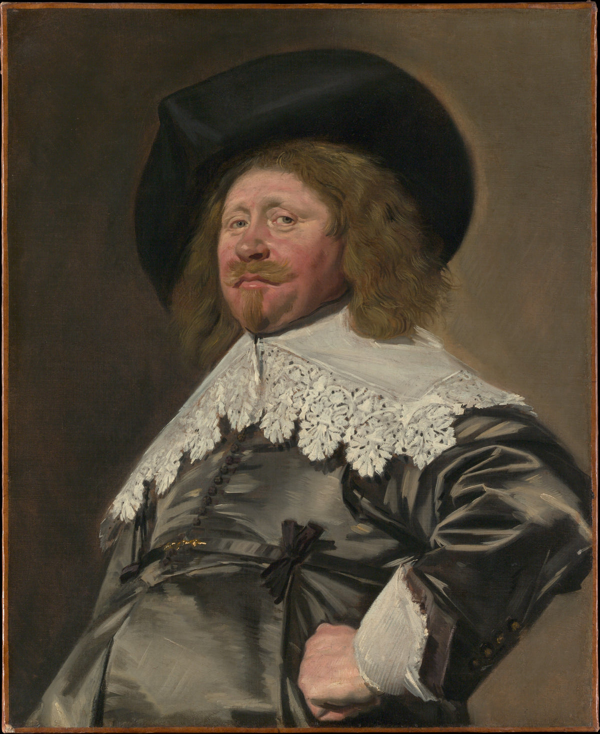 Portrait of a Man, Possibly Nicolaes Pietersz Duyst van Voorhout born about 1600, died 1650 by Frans Hals - Oil Painting canvas print