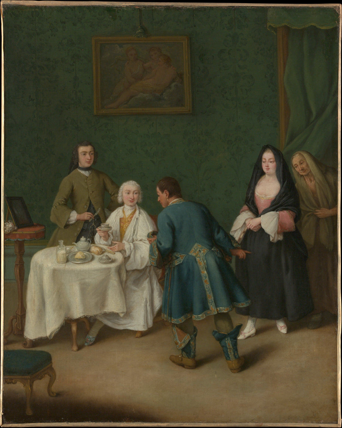 The Temptation by Pietro Longhi (Pietro Falca) - Oil Painting canvas print