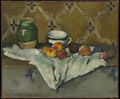 Still Life with Jar, Cup, and Apples by Paul Cézanne - Oil Painting canvas print
