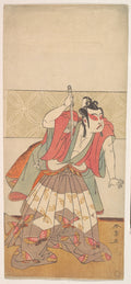 The Second Ichikawa Yaozo in the Role of Soga no Goro by Katsukawa Shunshō　勝川春章 - Ukiyo-e canvas print