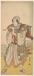 The Actor Danjuro III as an Itinerant Peddler by Katsukawa Shunshō　勝川春章 - Ukiyo-e canvas print