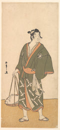 The Actor Otani Hiroemon III as a Fish Peddler by Katsukawa Shunshō　勝川春章 - Ukiyo-e canvas print