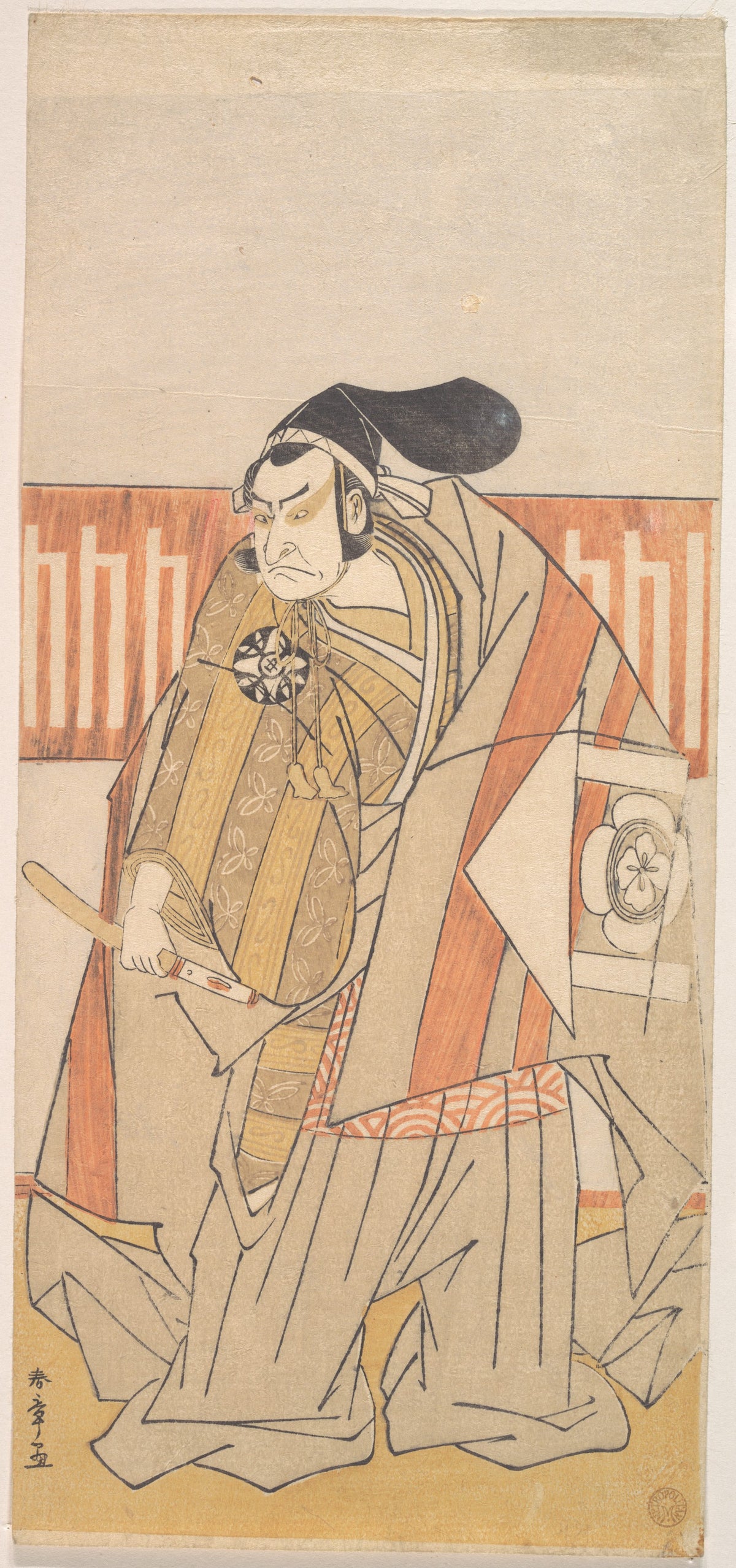 The First Nakamura Nakazo in the Role of Kudo Suketsune by Katsukawa Shunshō　勝川春章 - Ukiyo-e canvas print