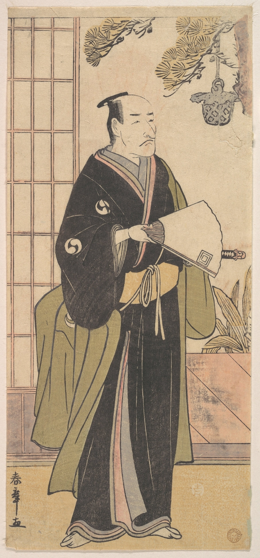 The Fifth Ichikawa Danjuro in the Role of Oboshi Yuranosuke by Katsukawa Shunshō　勝川春章 - Ukiyo-e canvas print