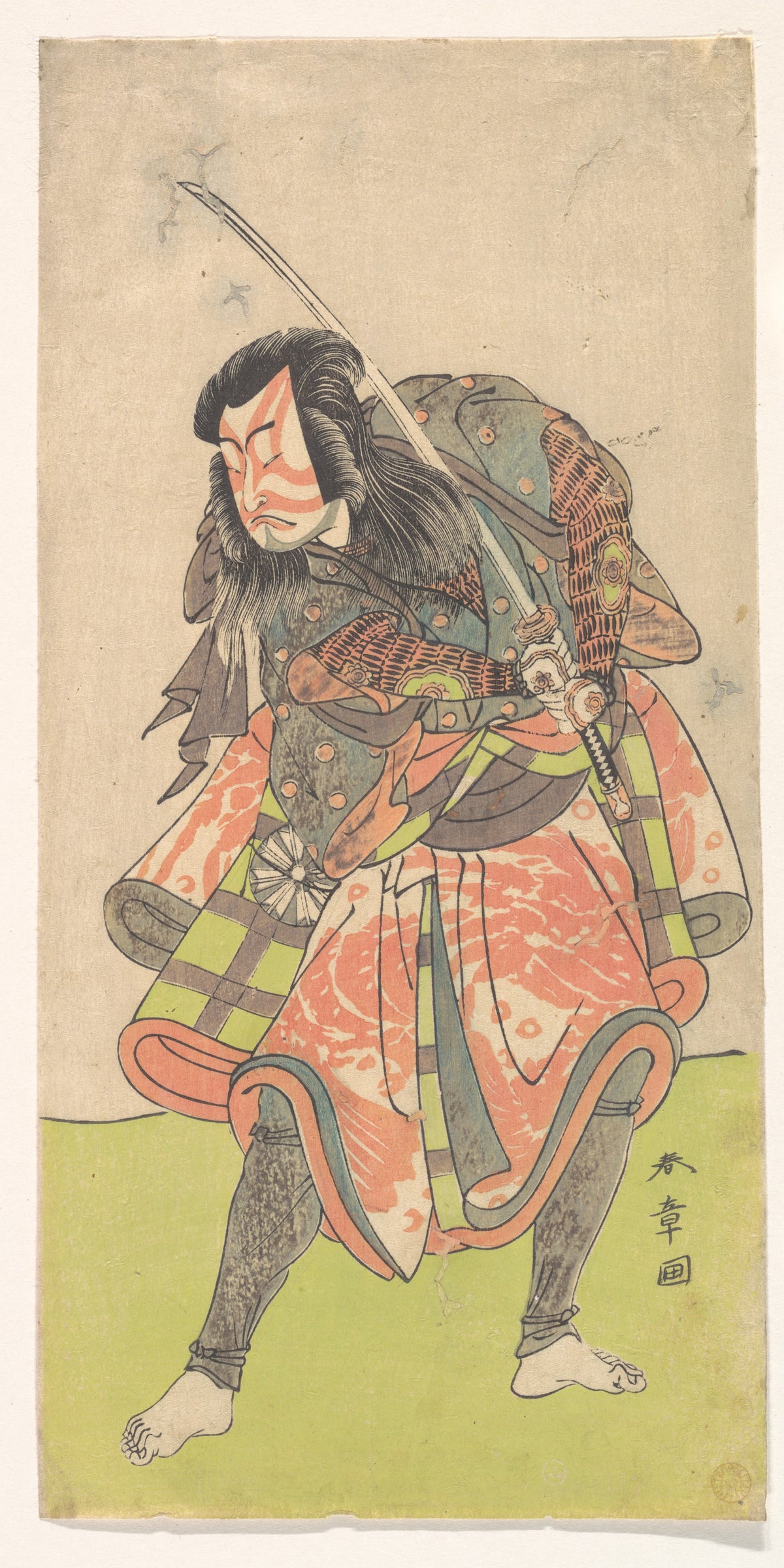 The First Nakamura Tomijuro as an Outlaw by Katsukawa Shunshō　勝川春章 - Ukiyo-e canvas print