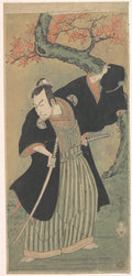 The Third Matsumoto Koshiro as a Samurai Standing by Katsukawa Shunshō　勝川春章 - Ukiyo-e canvas print