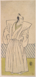 The Fifth Ichikawa Danjuro as a Samurai of High Rank by Katsukawa Shunshō　勝川春章 - Ukiyo-e canvas print