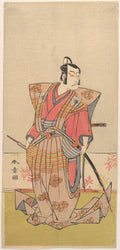 The Actor Ichikawa Danjr V as a Samurai by Katsukawa Shunshō　勝川春章 - Ukiyo-e canvas print