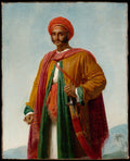 Study for Portrait of an Indian by Anne Louis Girodet-Trioson - Oil Painting canvas print