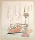 Candle-Stand and Fan by Kubo Shunman - Ukiyo-e canvas print
