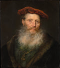 Bearded Man with a Velvet Cap by Govert Flinck - Classic Art canvas print