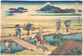 Nakahara in Sagami Province Ssh Nakahara, from the series Thirty-six Views of Mount Fuji Fugaku sanjrokkei by Katsushika Hokusai - Ukiyo-e canvas print