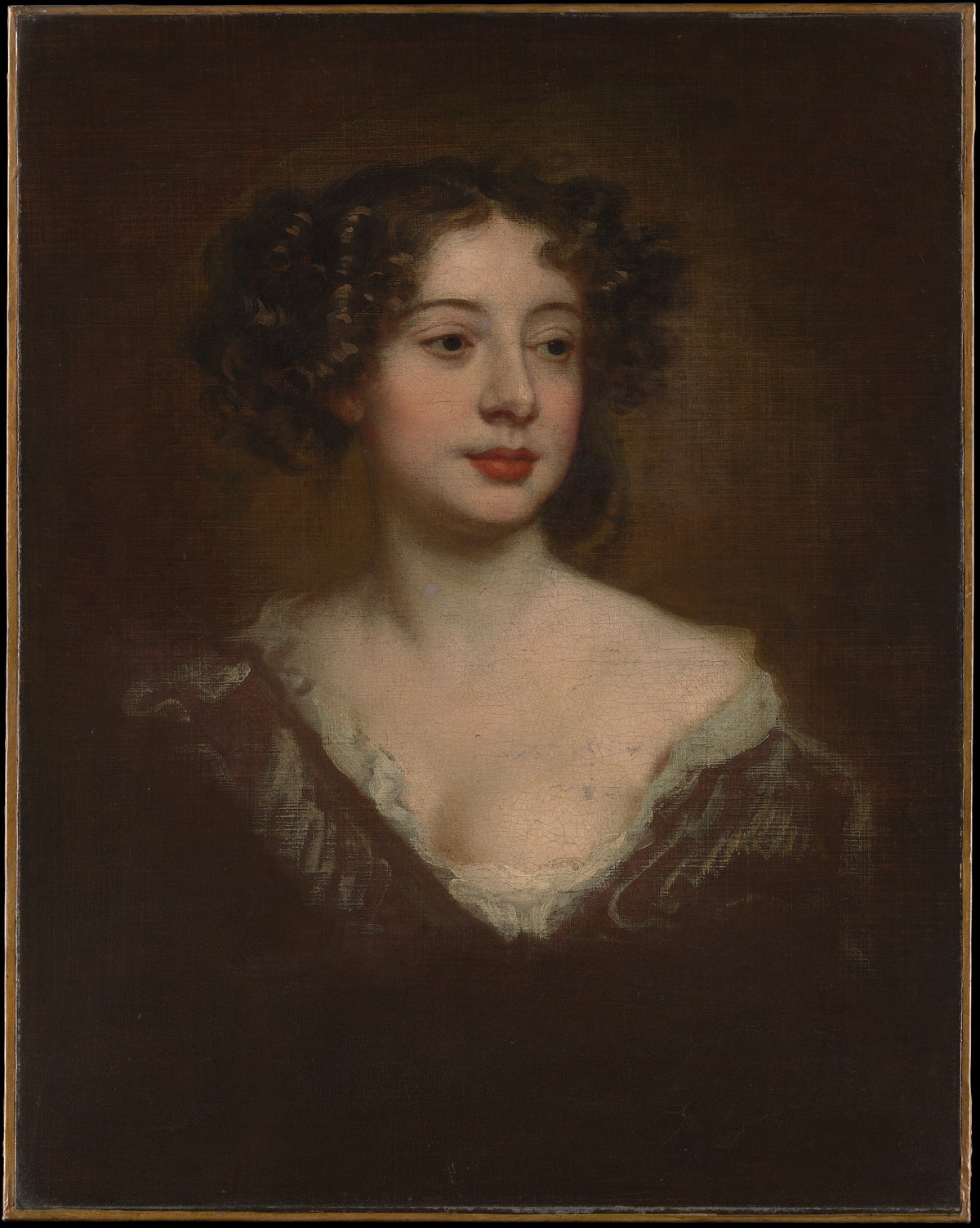 Study for a Portrait of a Woman by Sir Peter Lely (Pieter van der Faes) - Oil Painting canvas print