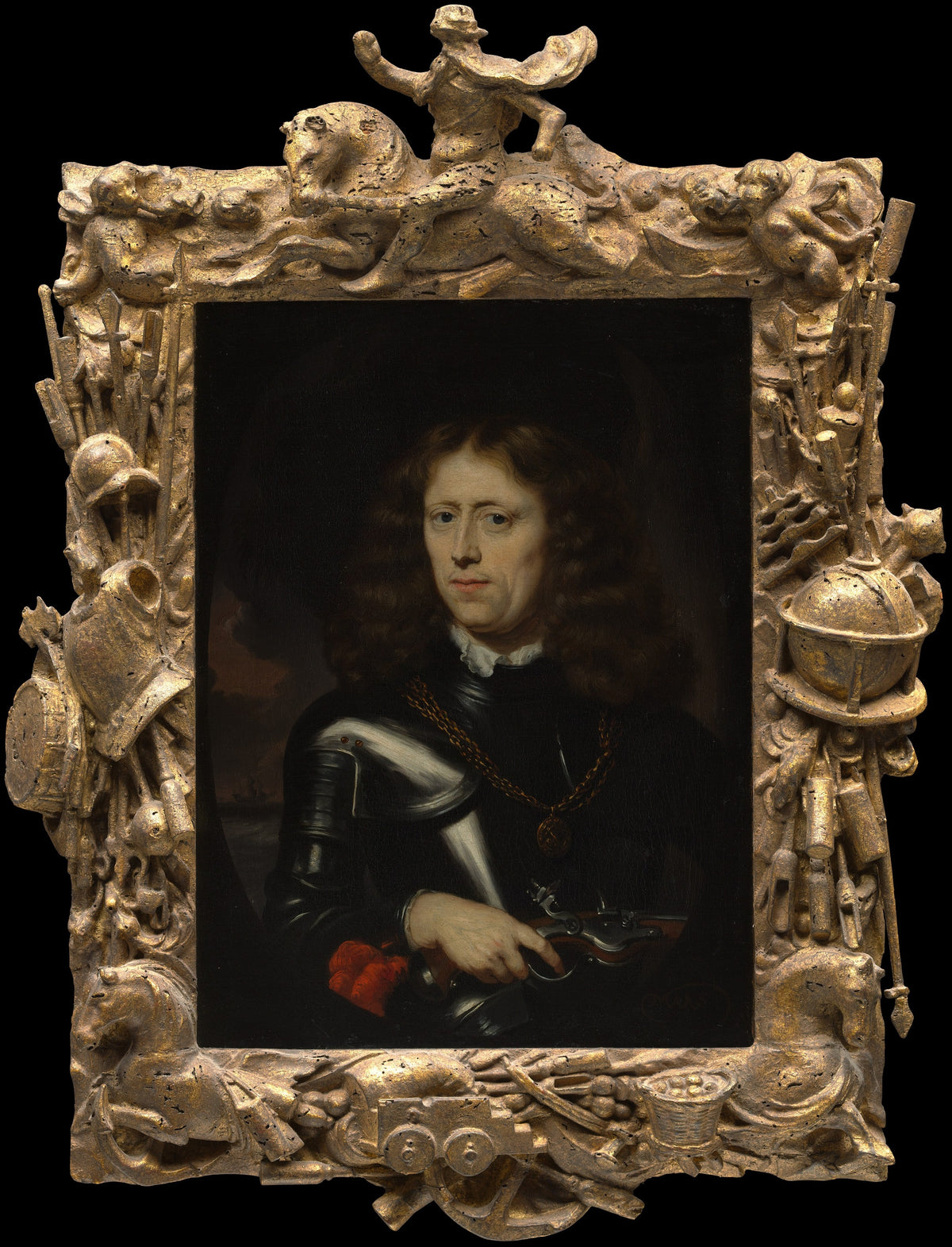 Admiral Jacob Binkes born about 1640, died 1677 by Nicolaes Maes - Oil Painting canvas print