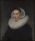 Portrait of a Woman by Jan van Ravesteyn - Classic Art canvas print