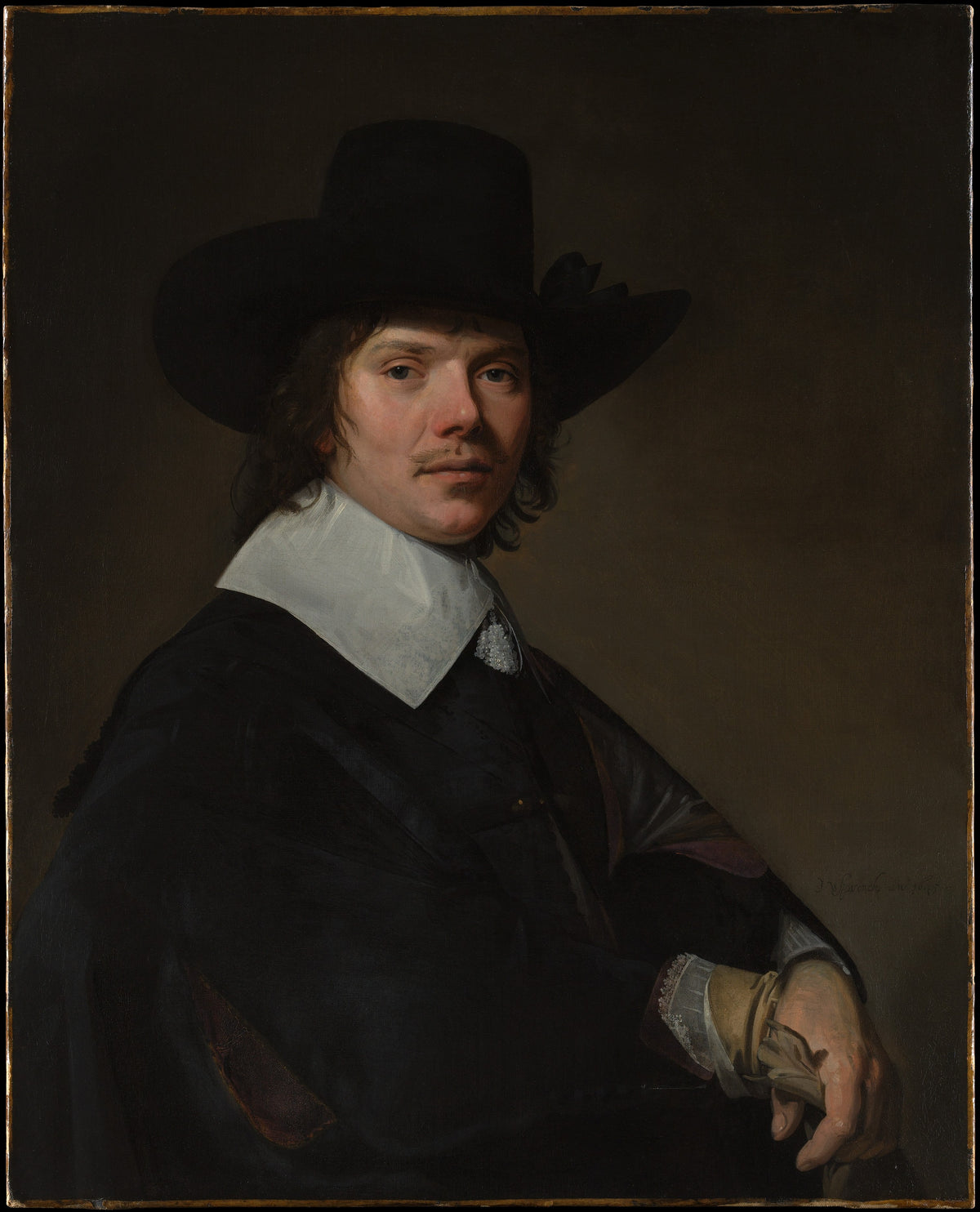 Portrait of a Man by Johannes Verspronck - Oil Painting canvas print