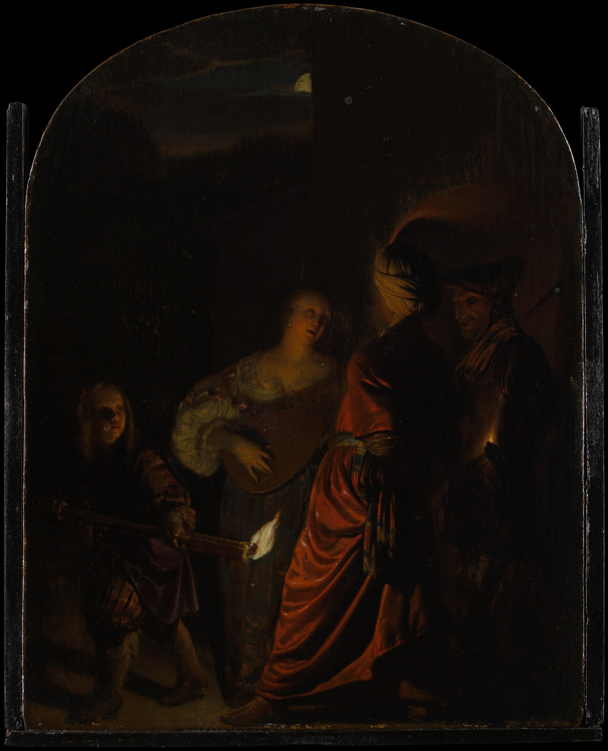 The Serenade by Frans van Mieris the Elder - Classic Art canvas print