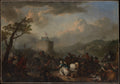 Battle Scene by Johannes Lingelbach - Oil Painting canvas print