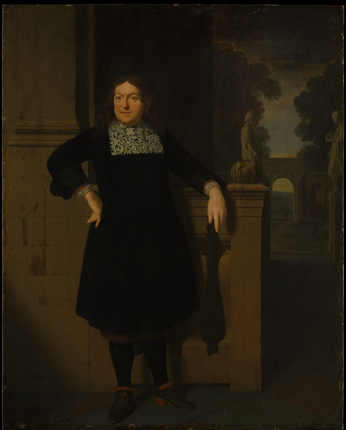 Johan Hulshout 16231687 by Pieter van Slingelandt - Classic Art canvas print