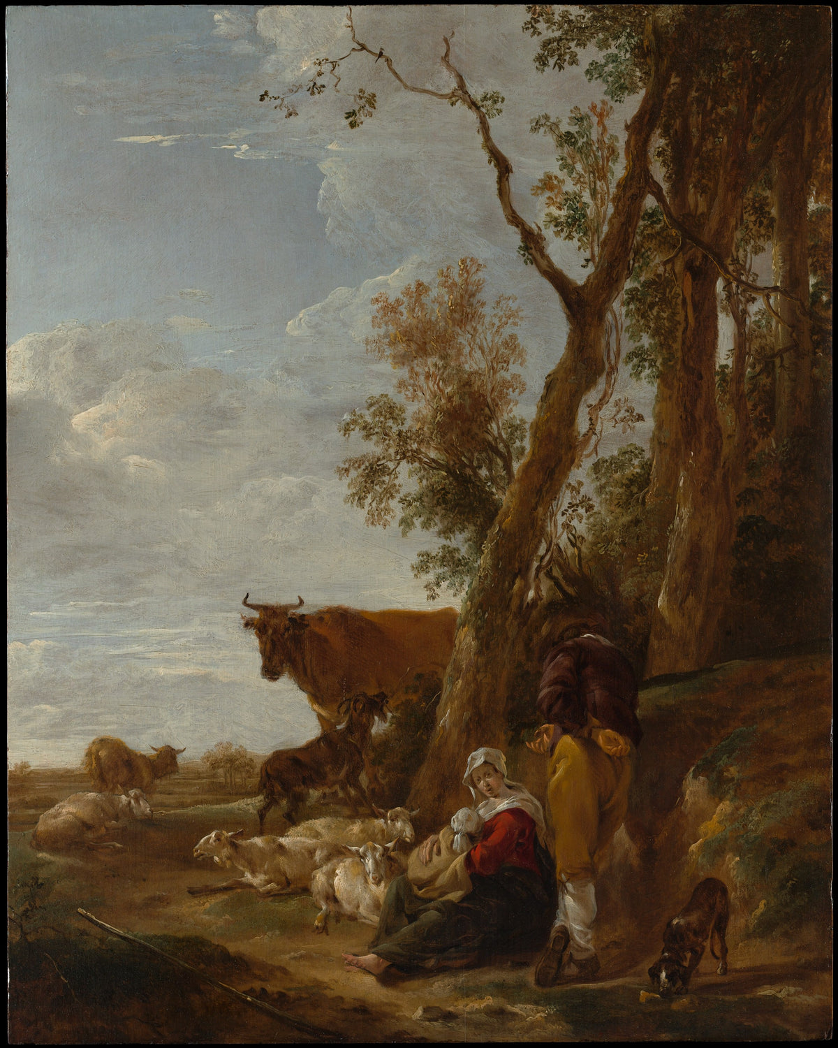 Rest by Nicolaes Berchem - Classic Art canvas print
