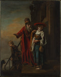 Abraham Dismissing Hagar and Ishmael by Nicolaes Maes - Oil Painting canvas print