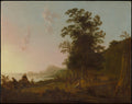 Landscape with the Flight into Egypt by Aelbert Cuyp - Classic Art canvas print