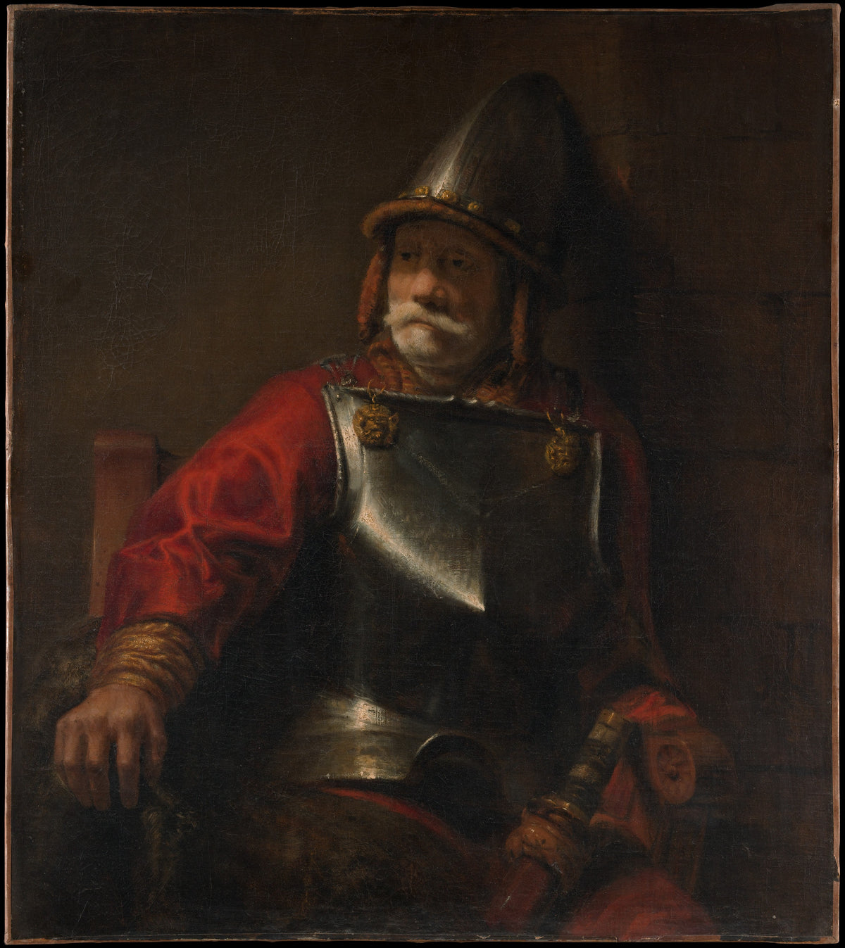 Man in Armor Mars by Rembrandt - Baroque canvas print